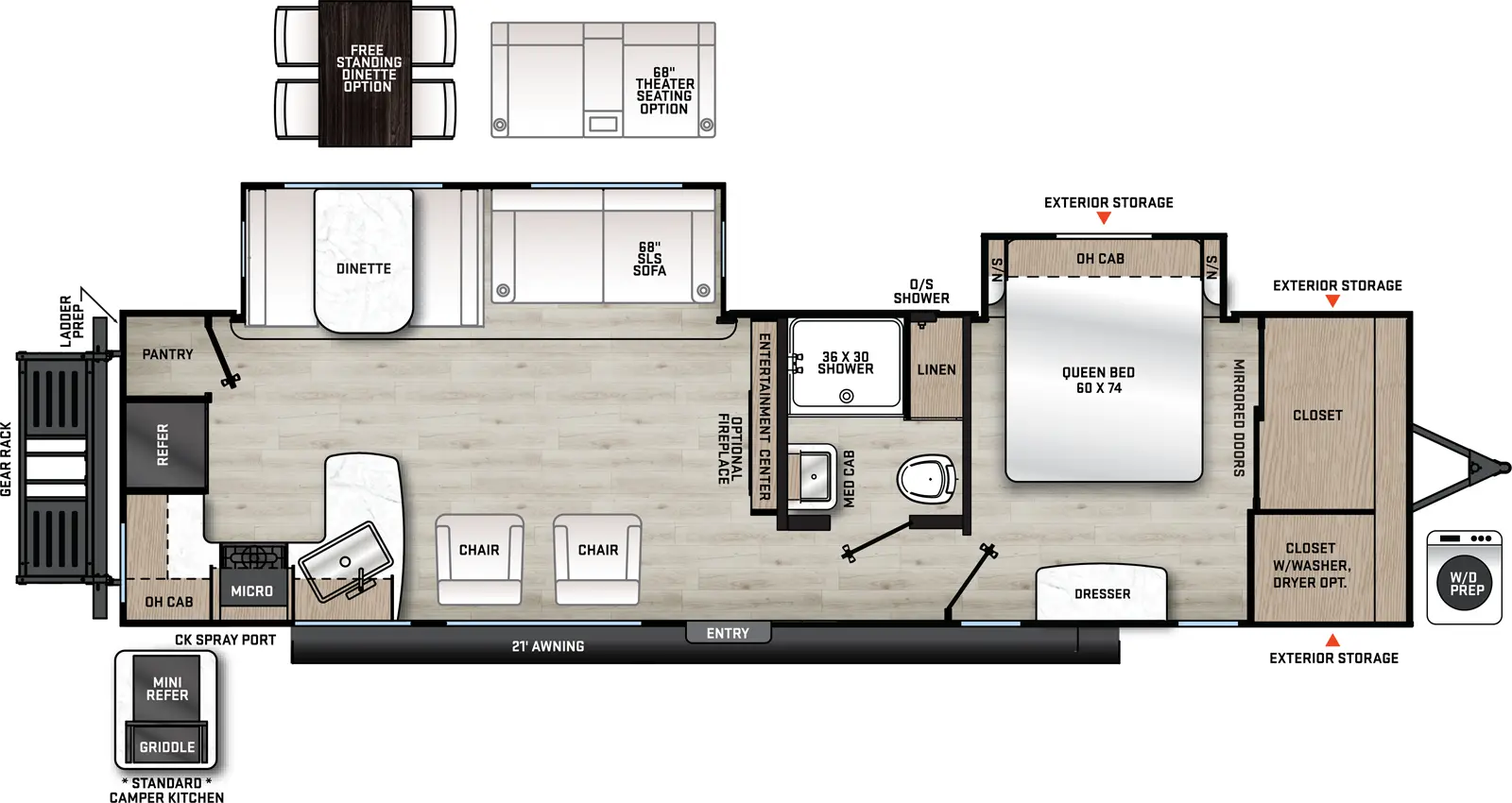 Catalina Legacy Edition 303RKDS Floorplan